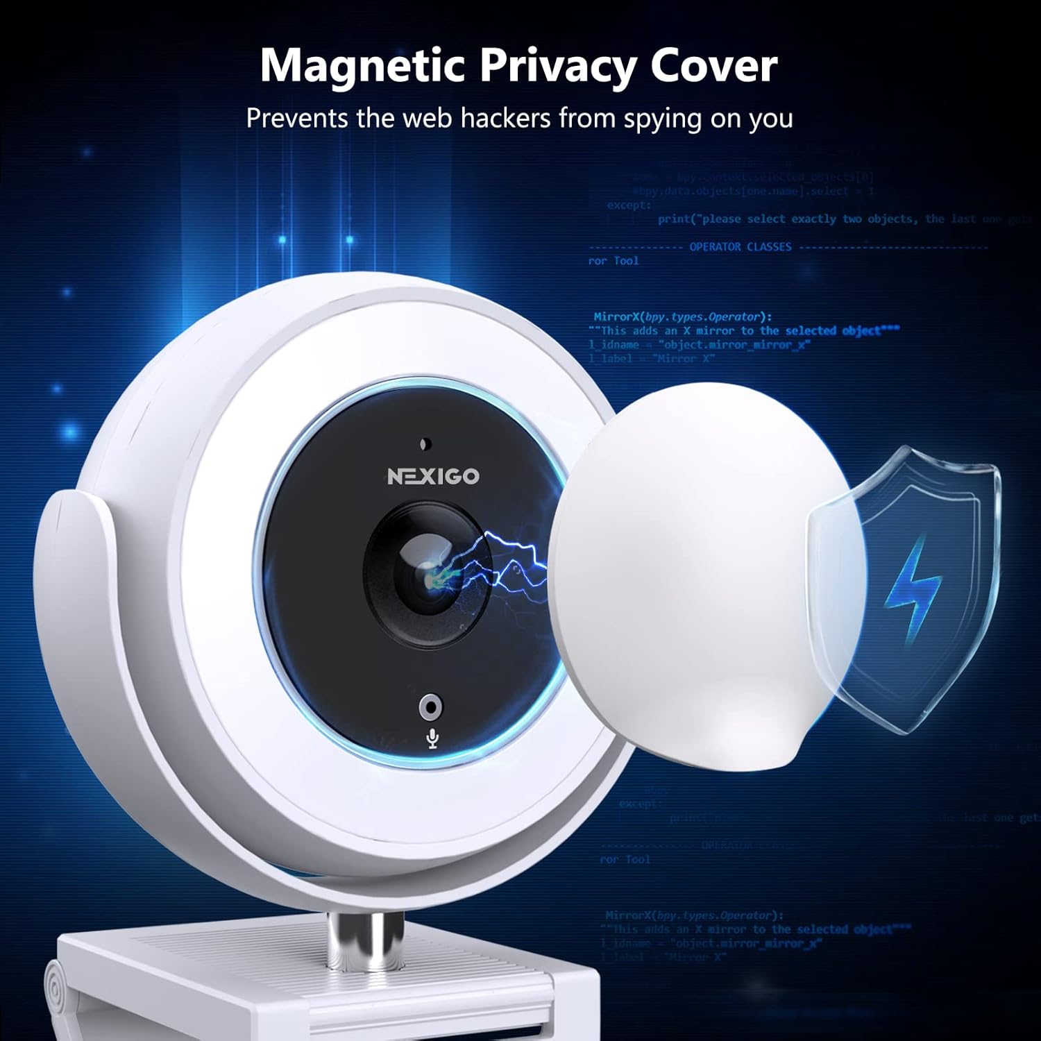White 1080P Webcam with Remote Control W133031