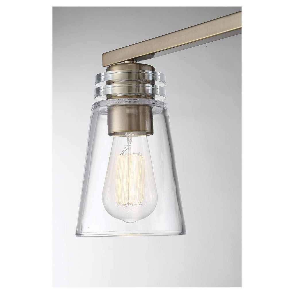 3 Light Noble Brass Bath Bar E8797