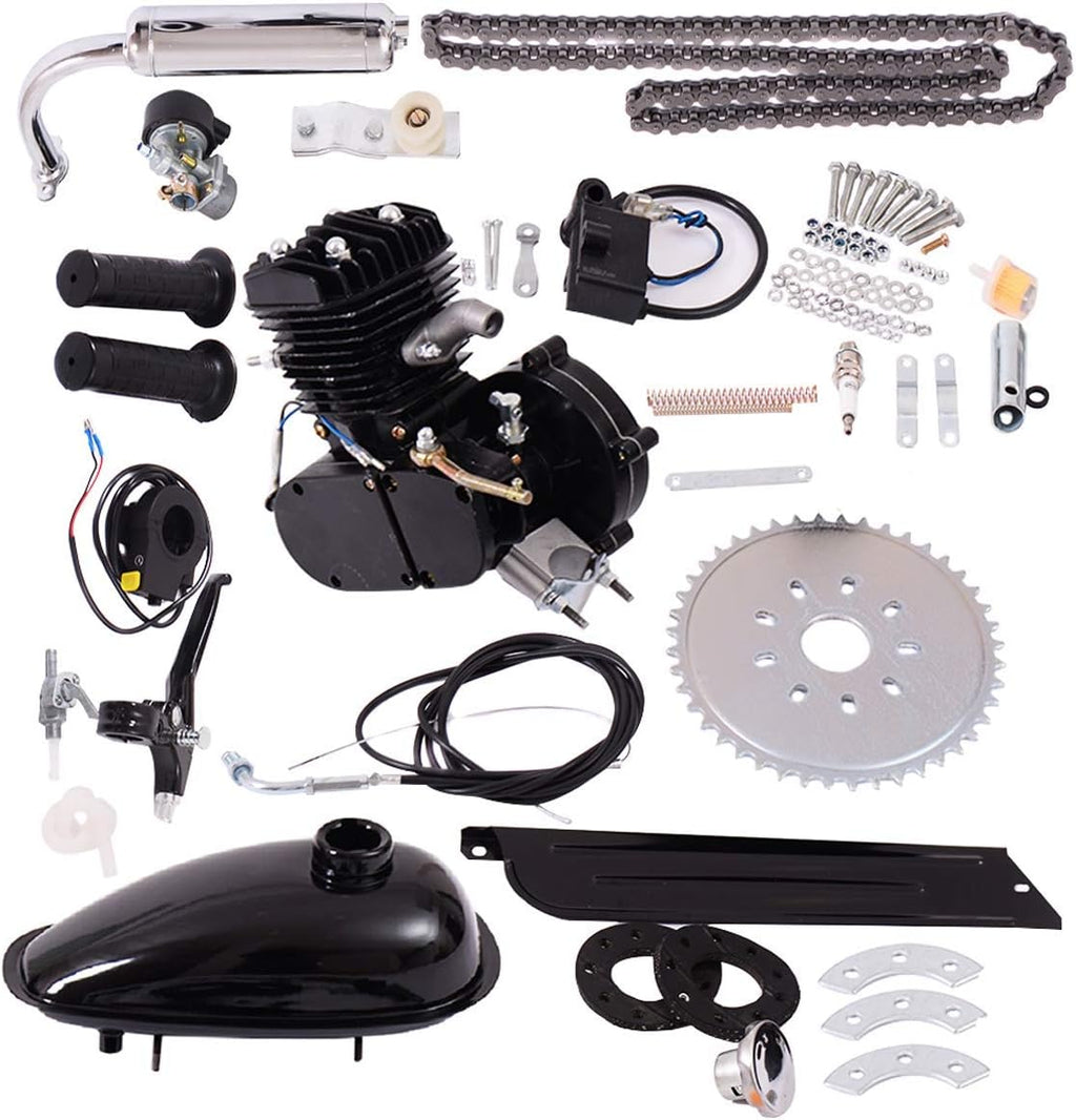 80cc 2-Stroke Gasoline Motorized Bicycle Motor Kit H59975