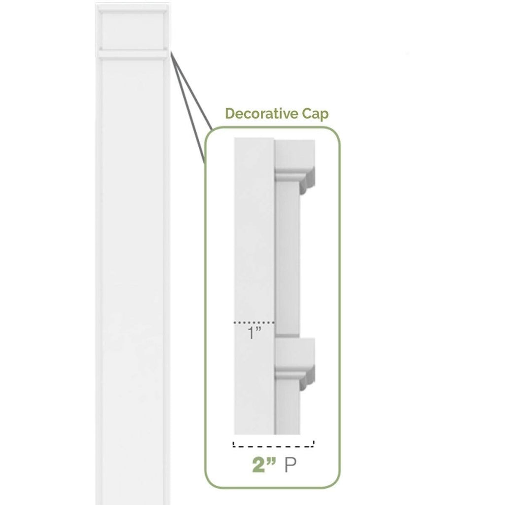 Plain PVC Pilaster (Pair) S255111