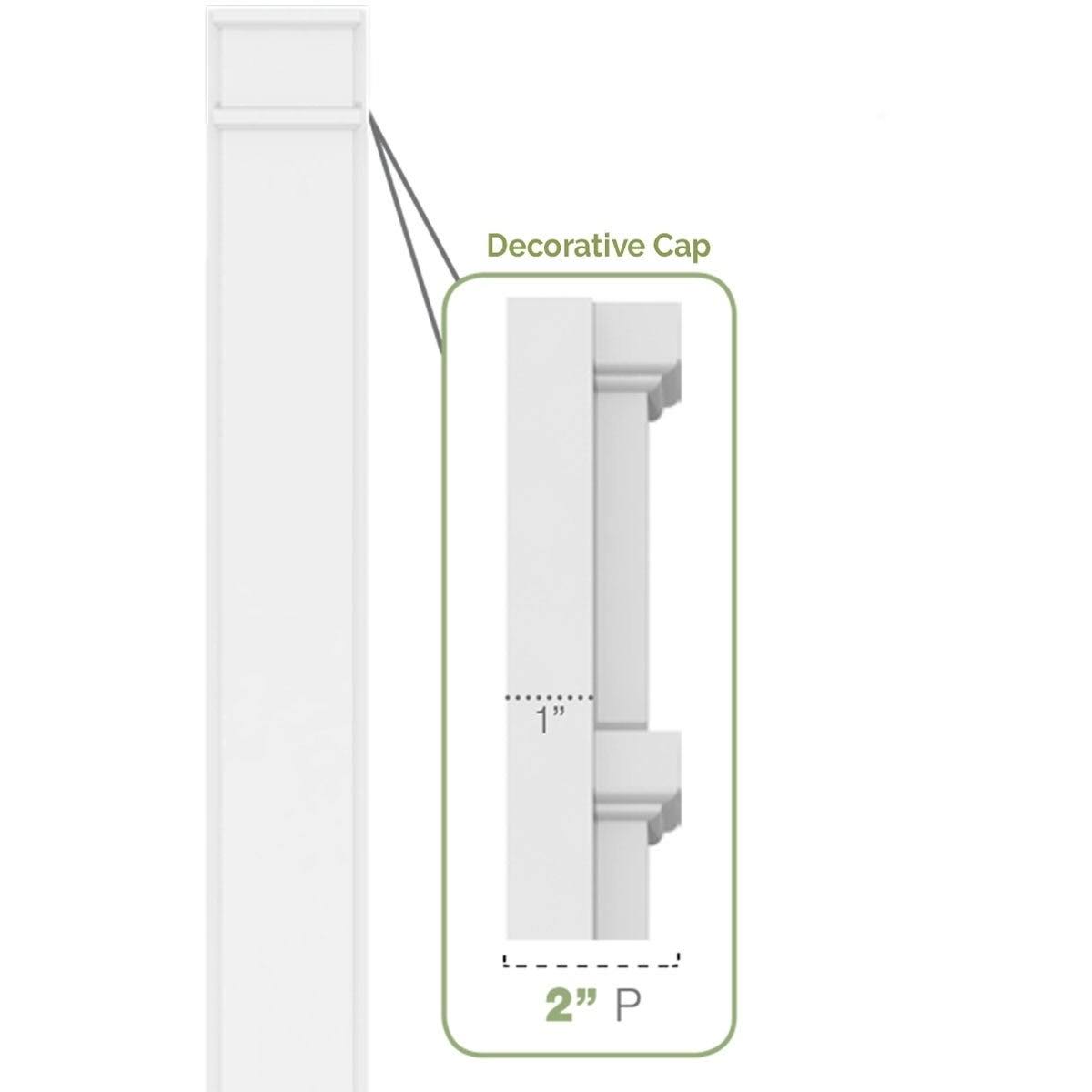 Plain PVC Pilaster (Pair) S255111