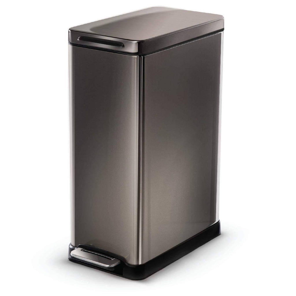 12 Gallon Black Trash Can S388