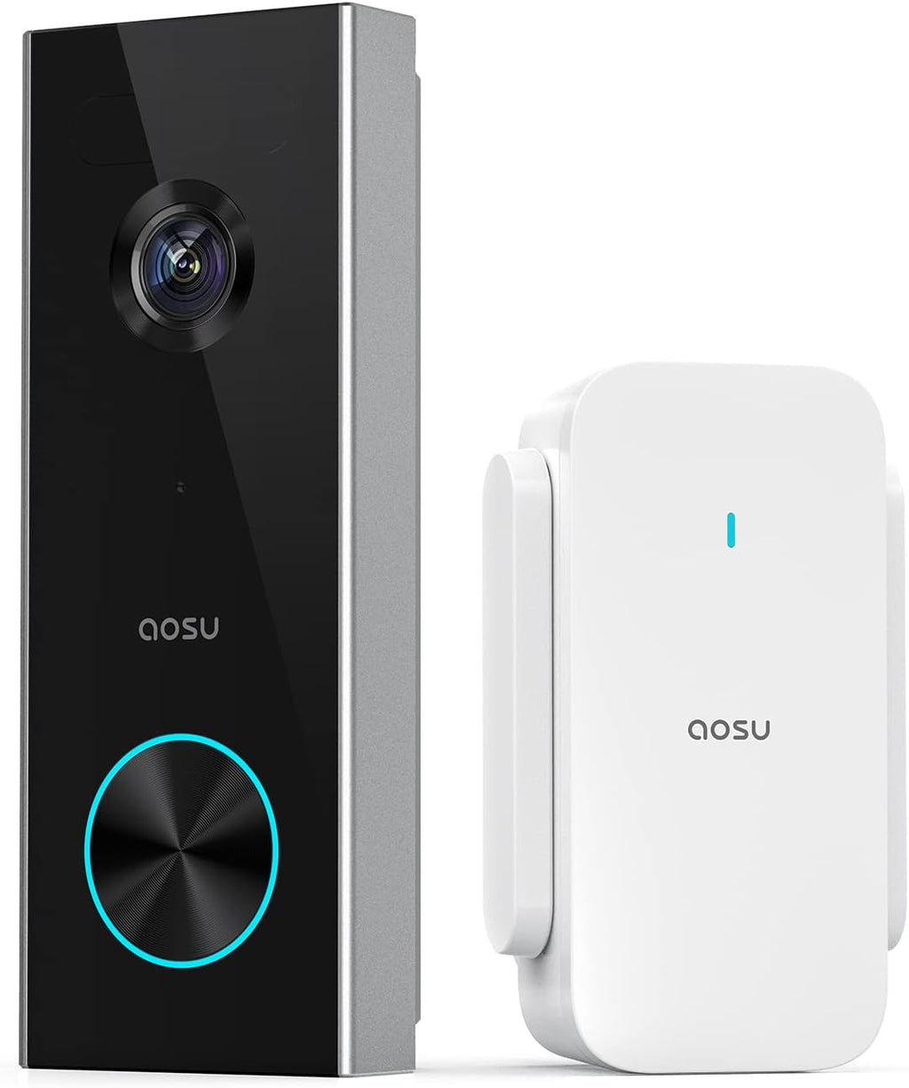 Wireless Battery-Powered Video Doorbell Camera, 2K Resolution, 2.4GHz WiFi, 120-Day Battery Life Q145