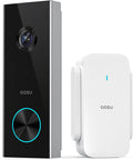Wireless Battery-Powered Video Doorbell Camera, 2K Resolution, 2.4GHz WiFi, 120-Day Battery Life Q145