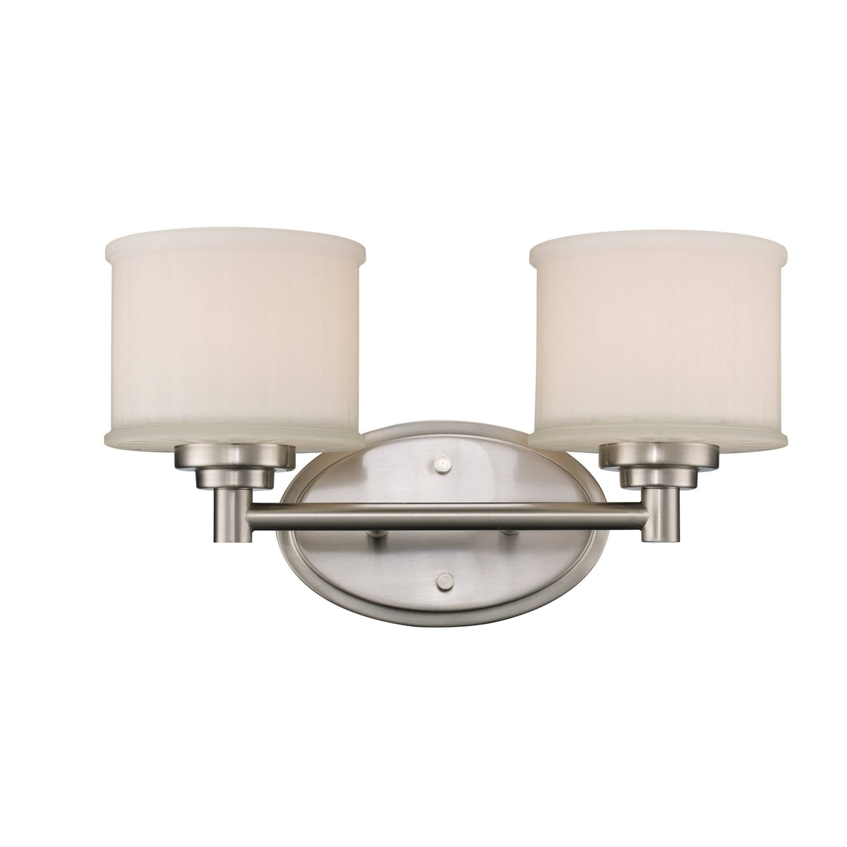 Brushed Nickel 2-Light Vanity Bar K139