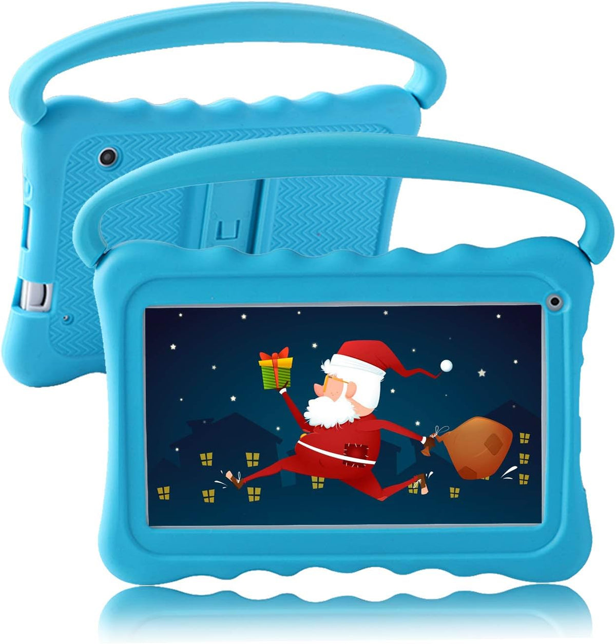 Kids Tablet 7 32GB with WiFi Dual Camera Android 10 Parental Control Shockproof Case Rose Red Pack of 2 K57801