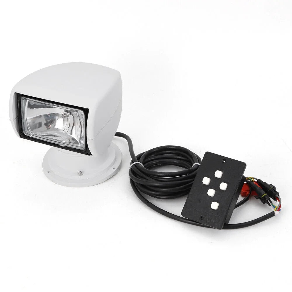 12V 100W Marine Spotlight Remote Control Searchlight 360° Rotate Waterproof O892