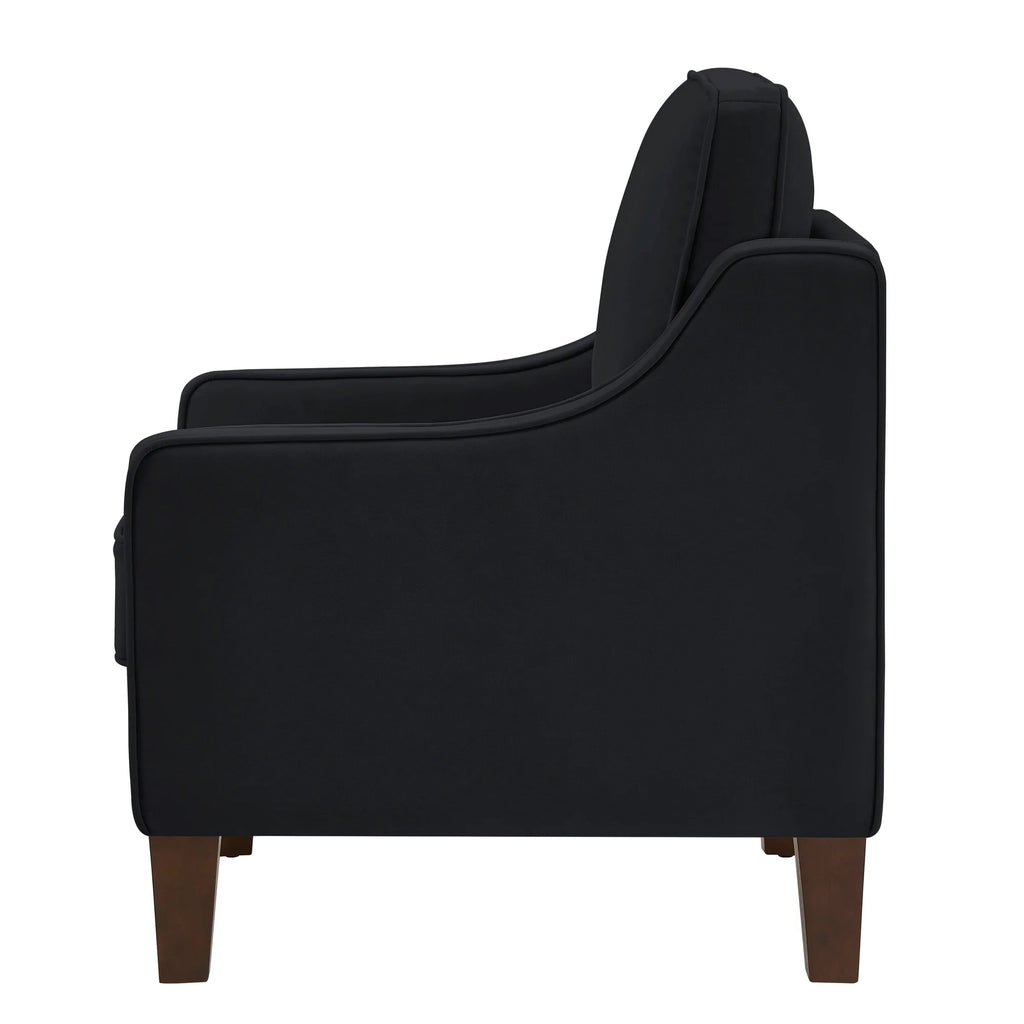 Black Velvet Armchair F78480