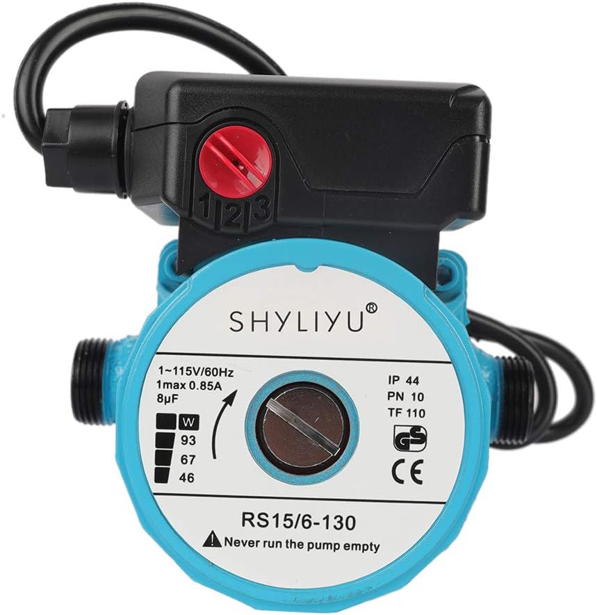 3/4 inch 3-Speed Cast Iron Hot Water Circulator Pump H7059