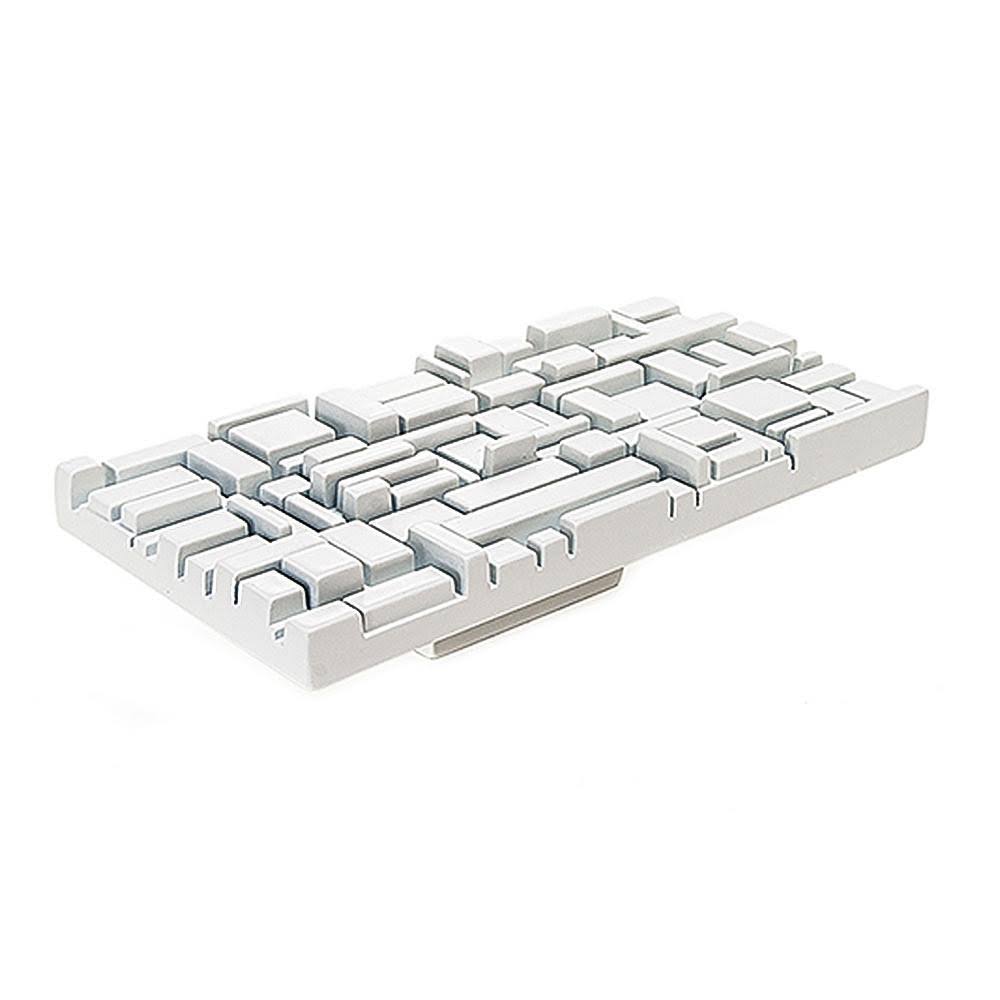 White Rectangular Cabinet Pull Y52949