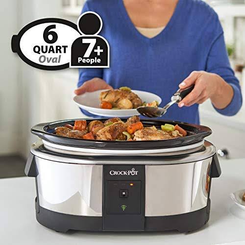 6 Quart Programmable Stainless Slow Cooker N489