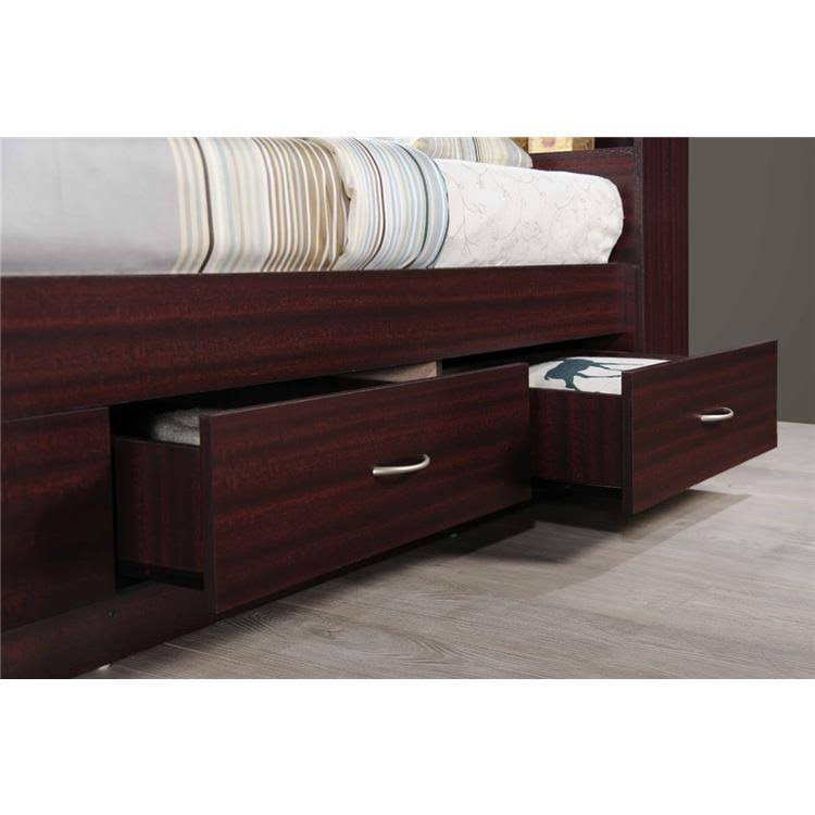 Twin-size Captain Bed with 3-Drawers and Headboard S324