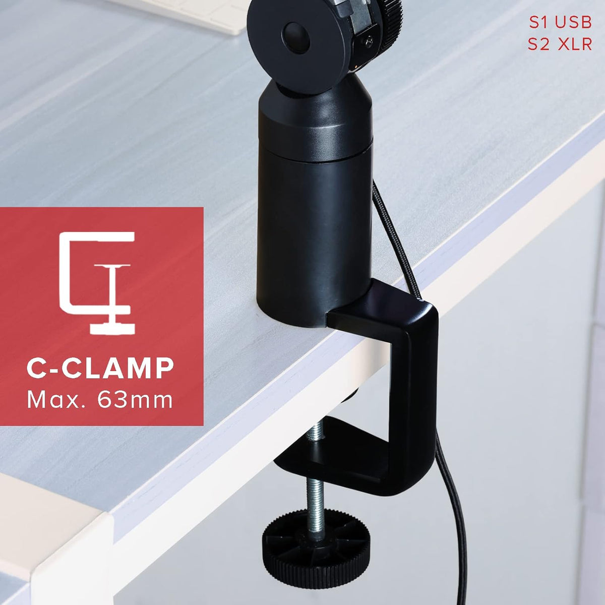Adjustable Aluminium Microphone Boom Arm Stand, Pack of 2 V95765