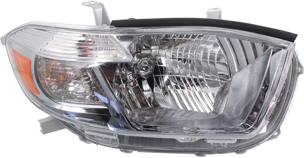 Passenger Side Halogen Headlight for Toyota Highlander 2011 2012 2013 D605508