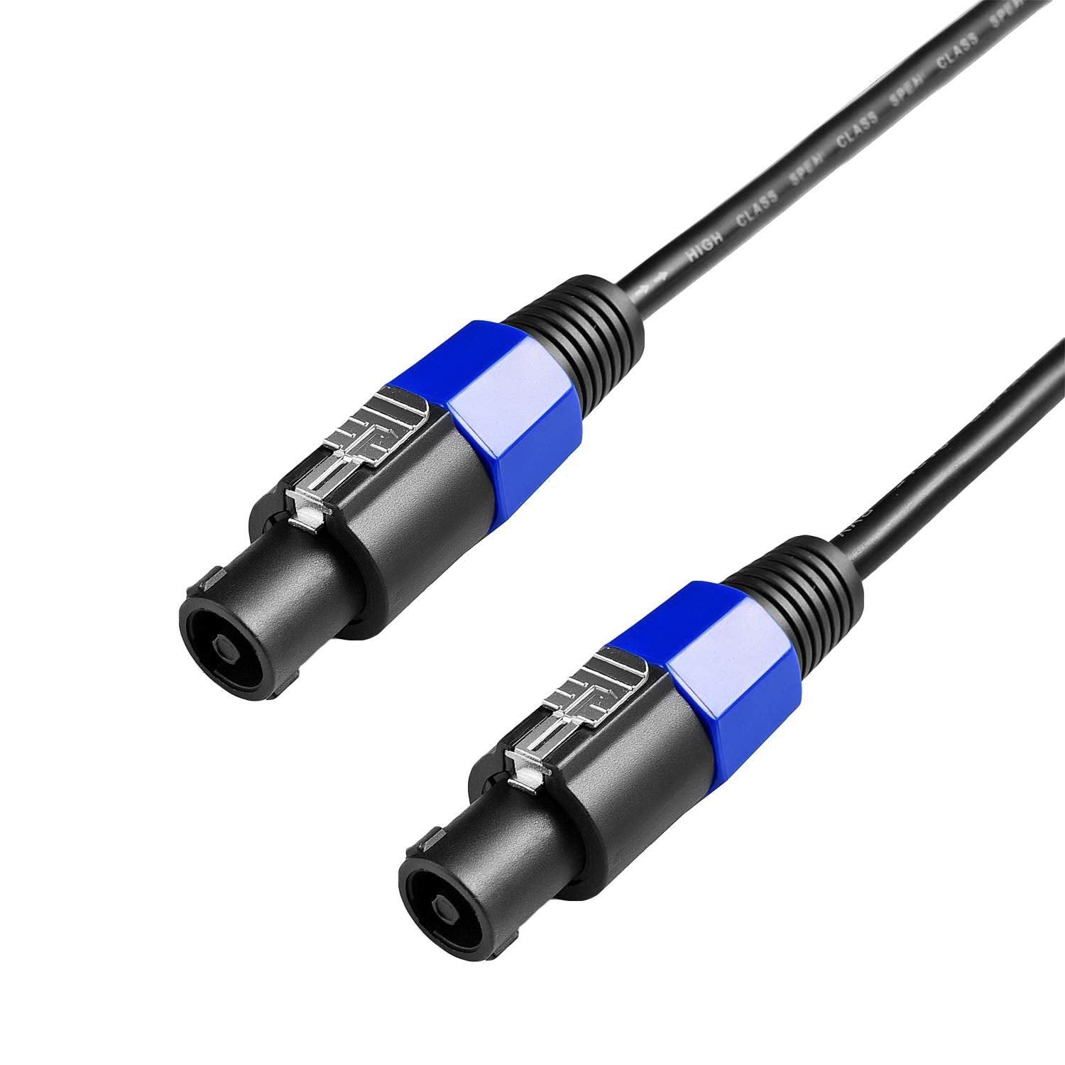 2Pcs 100 Feet Speakon to Speakon Speaker Audio Cable with Twist Lock C686