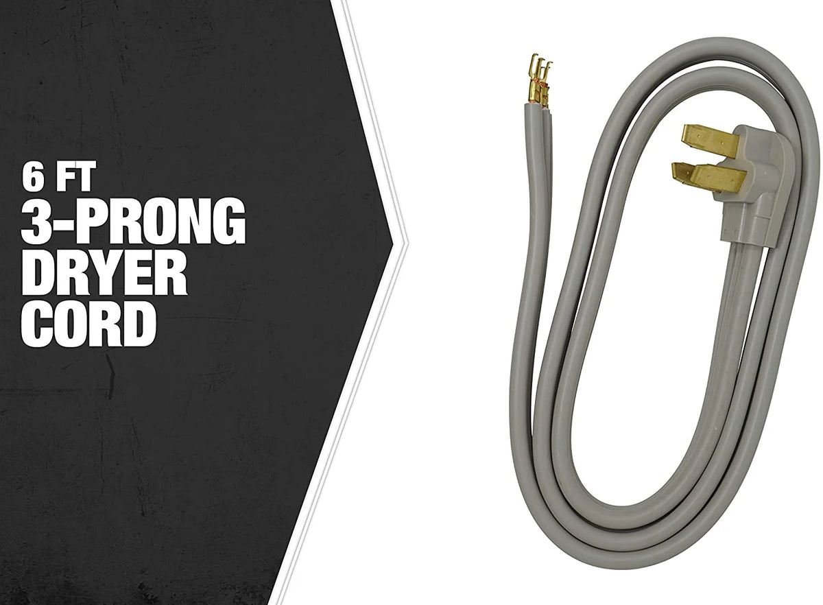 6' 50-Amp 3-Wire Range Power Cord A367