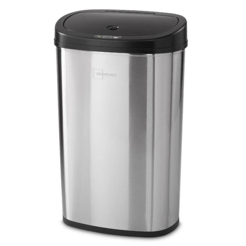 Black Stainless Steel Touchless Trash Can S322