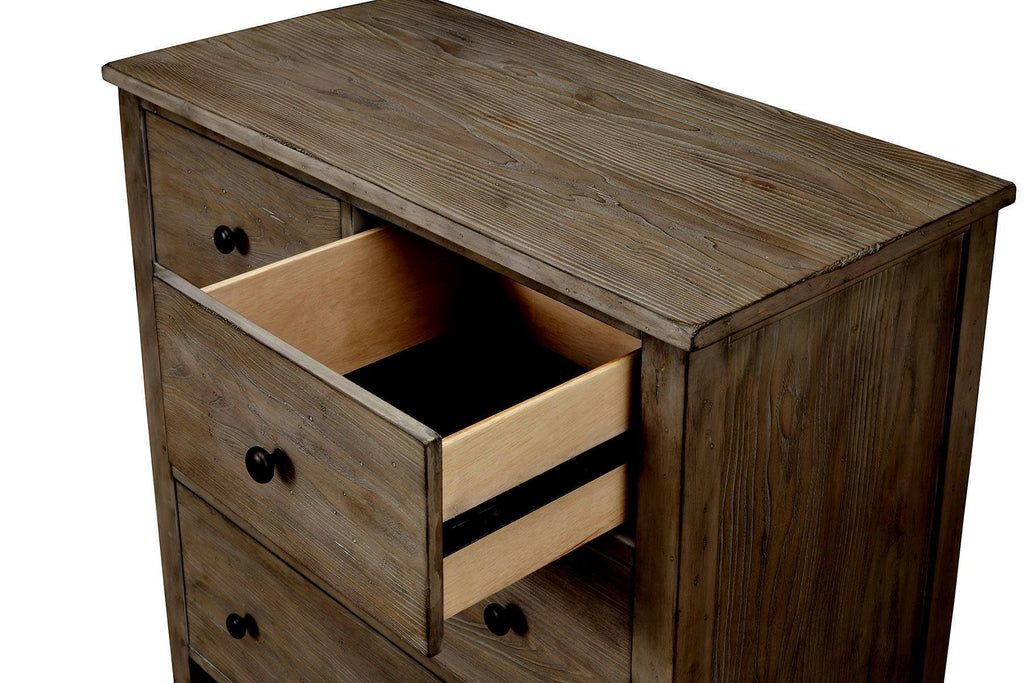 Toffee Brown 4 Drawer Wood Accent Chest I35767