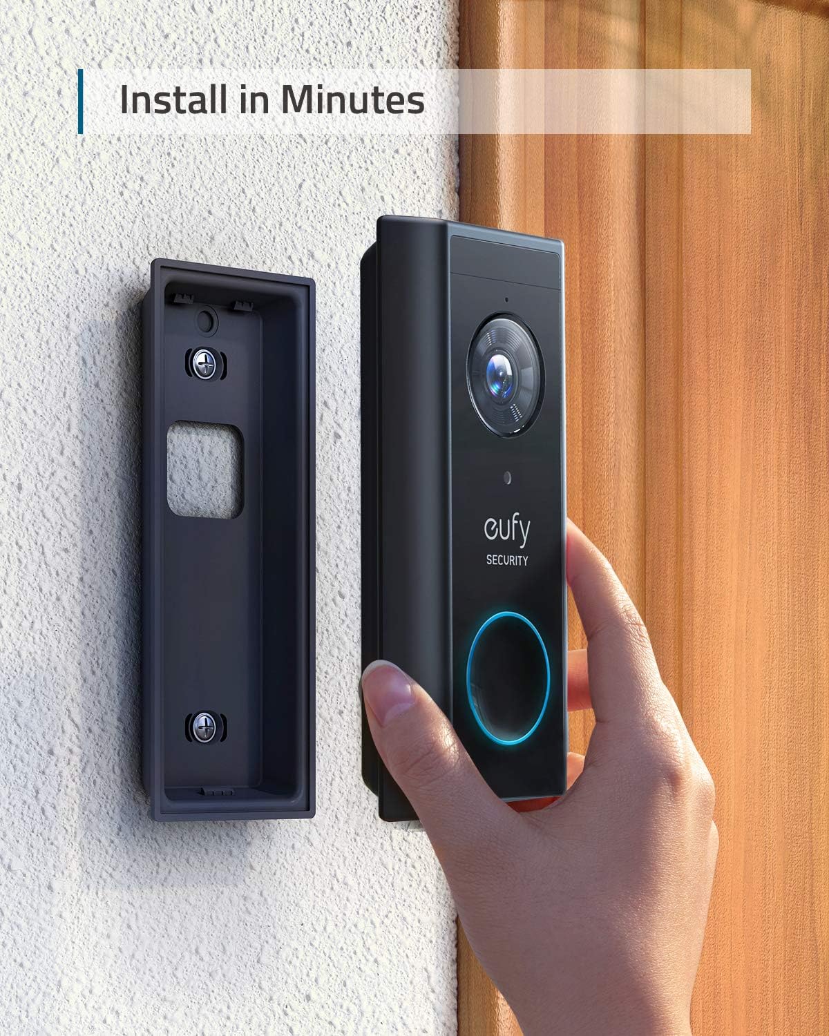 Wireless Add-on Video Doorbell with 2K Resolution and 2-Way Audio R403