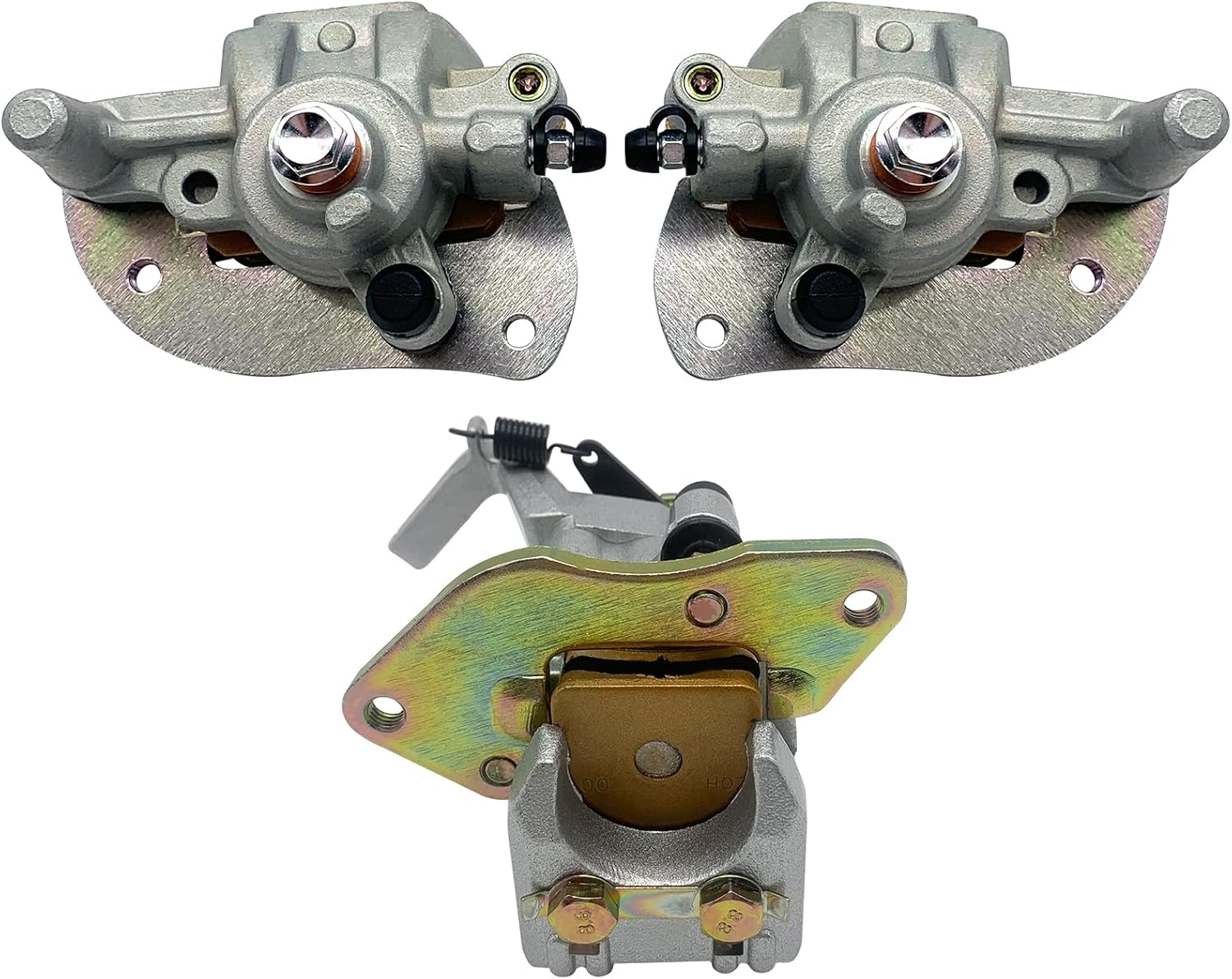Front Left Right & Rear Brake Calipers for Yamaha Raptor 250 2008-2013 Pack of 2 R2144