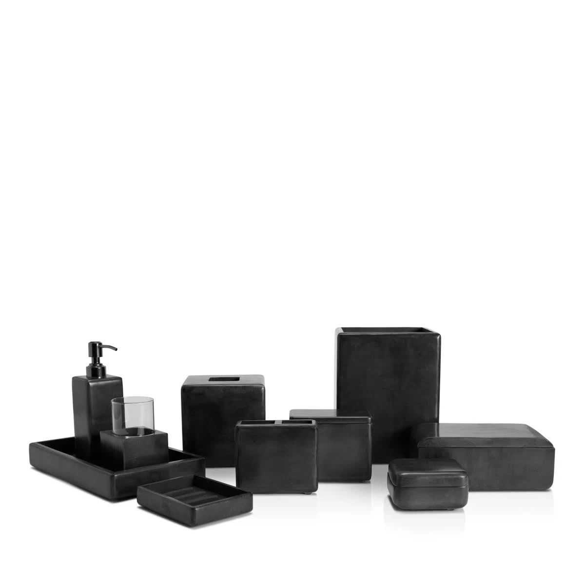 Black Wastebasket E25024