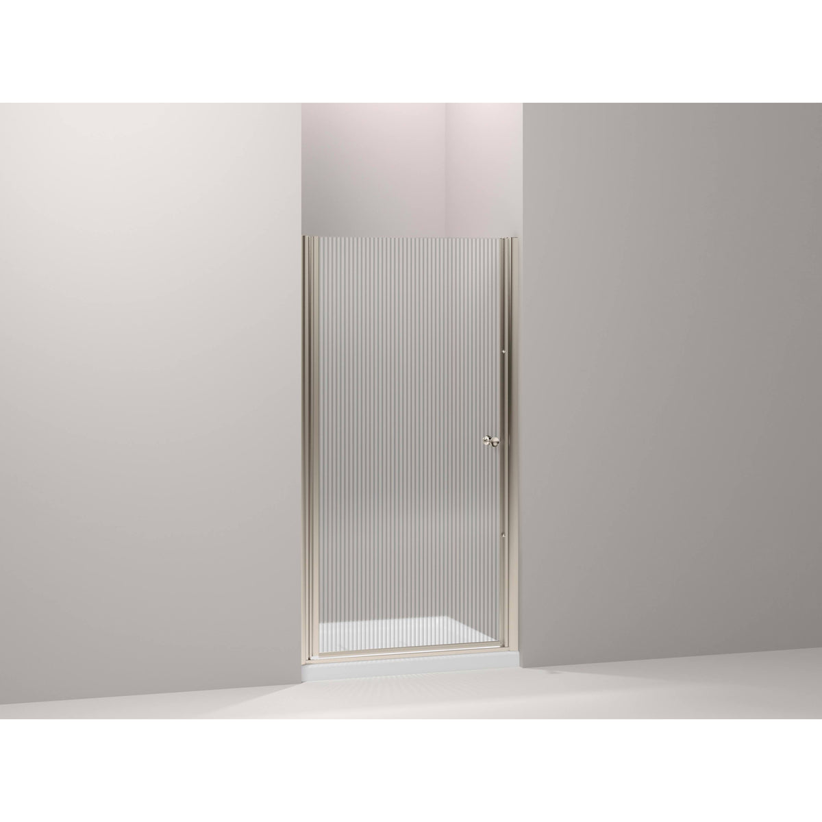 Frameless Pivot Shower Door, Anodized Brushed Bronze P958261