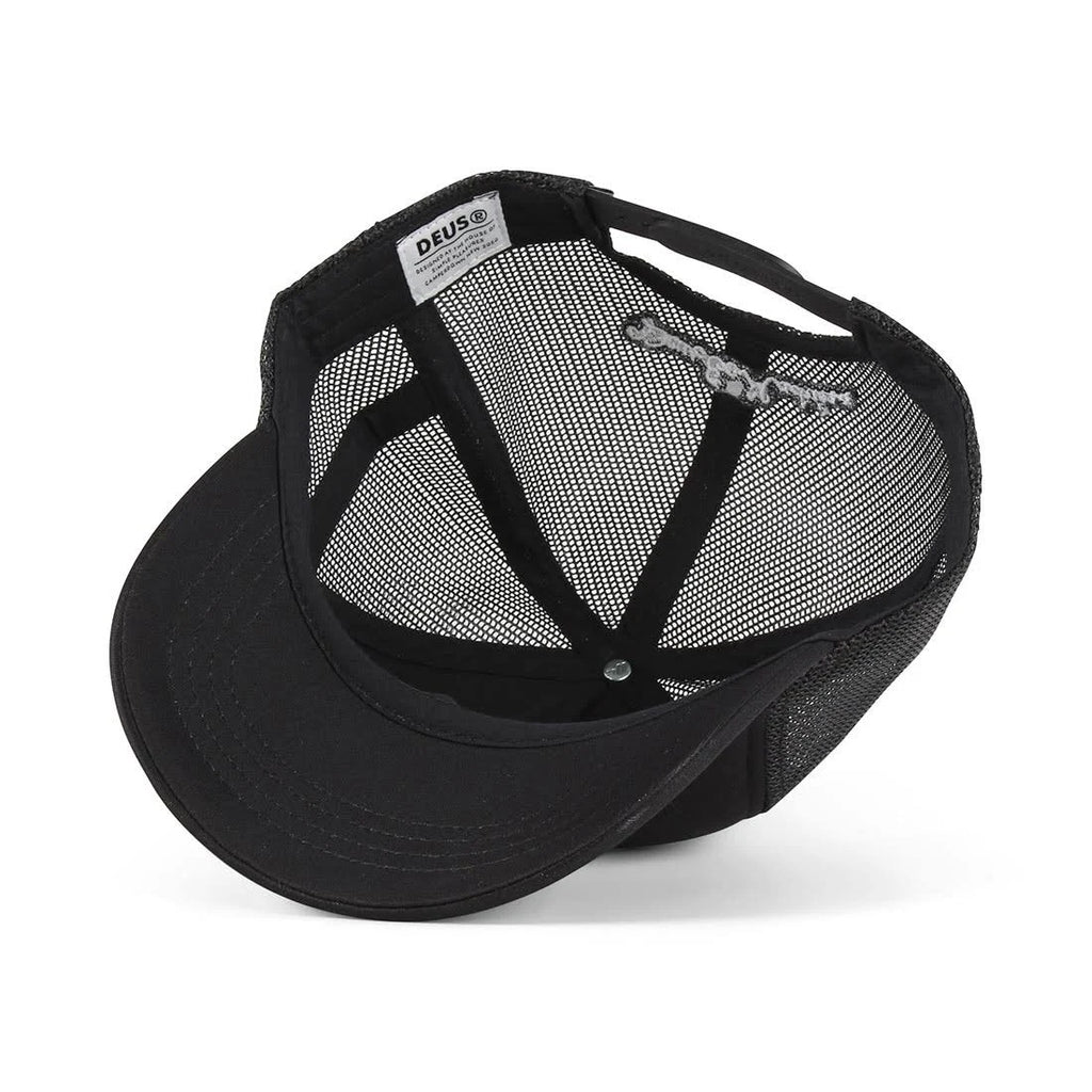 Black Curvy Trucker Cap E4665