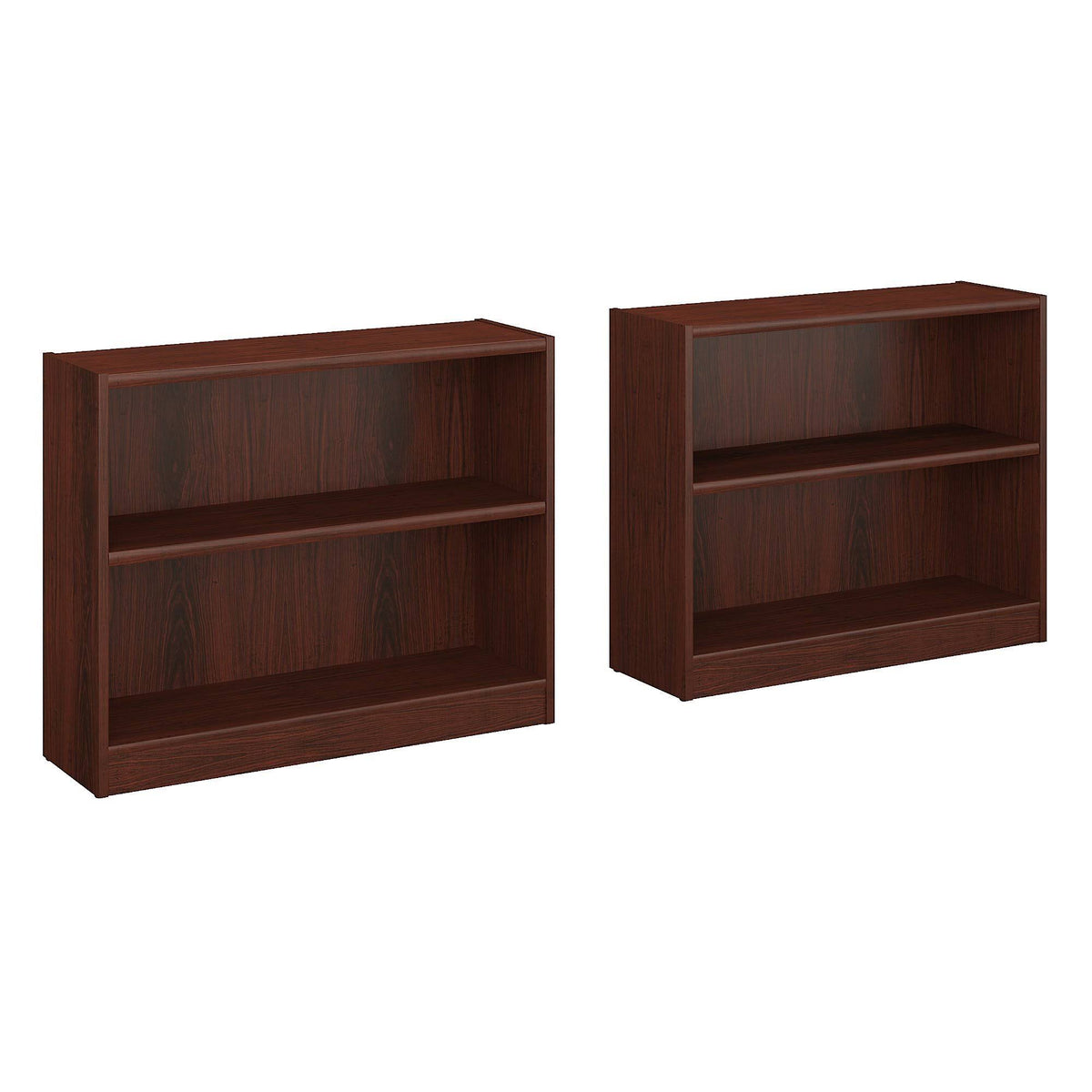 Cherry 2-Shelf Bookcase (Set of 2) W33041