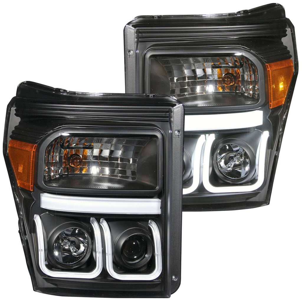 Black U-Bar Projector Headlights G44649