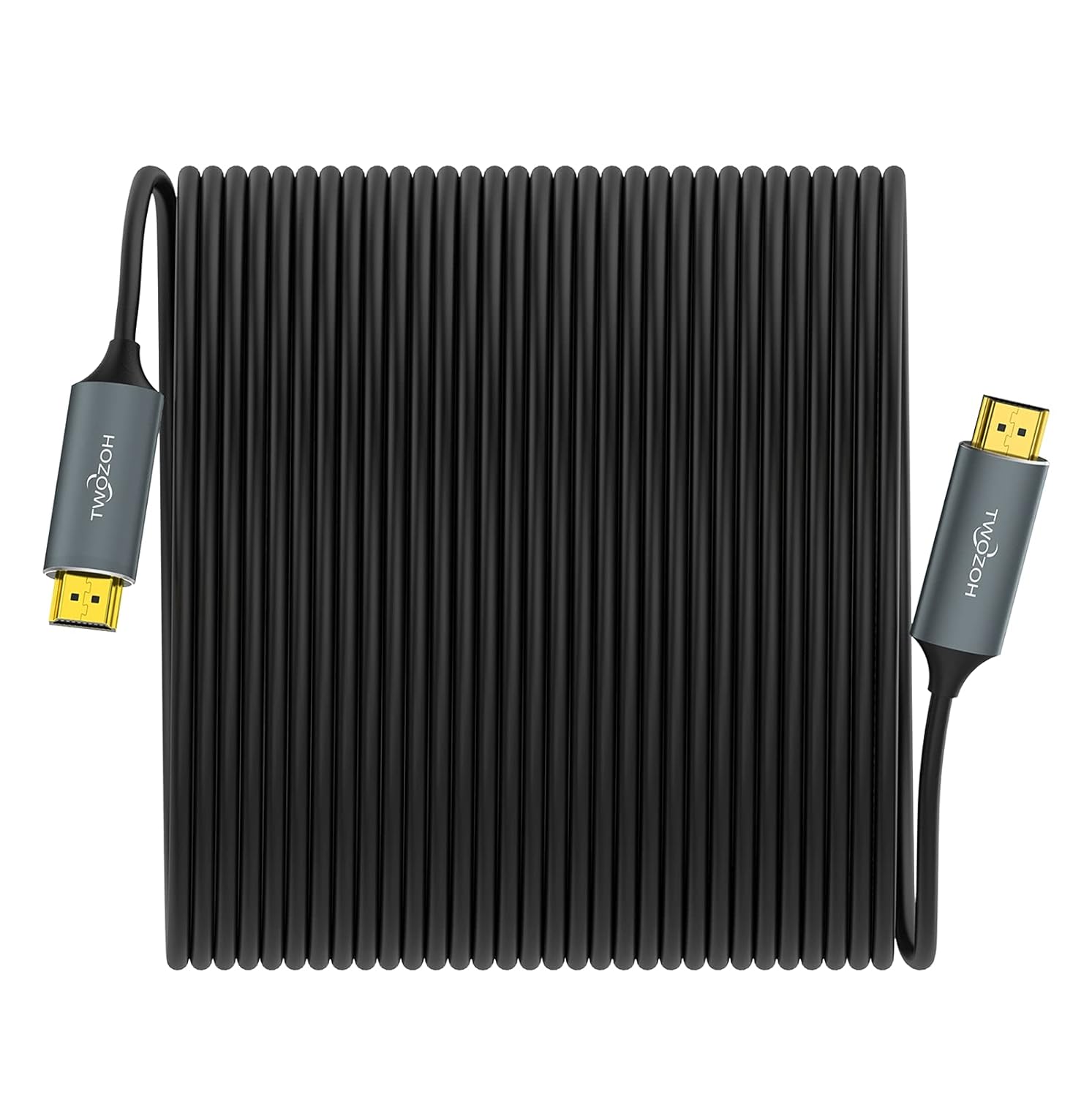 Fiber Optic HDMI Cable 30FT 4K HDMI to HDMI Cable 4K/60Hz 18Gbps High Speed UHD Fiber HDMI Cord Pack of 2 S860
