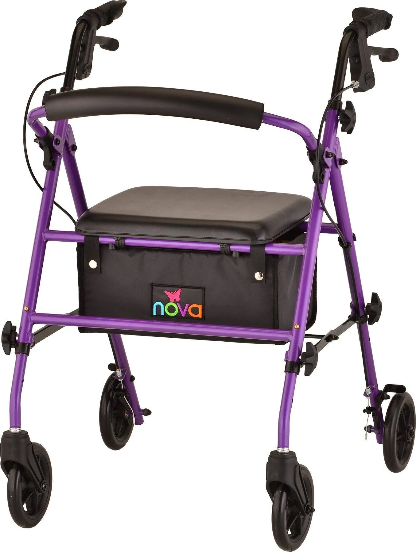 Purple Steel Rolling Walker D29353