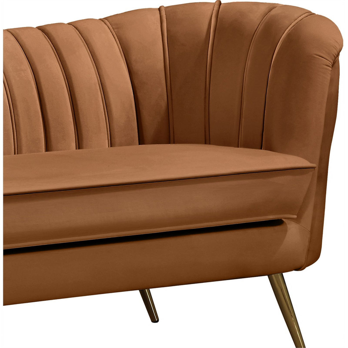 Saddle Velvet Loveseat D683478