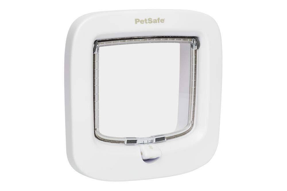 White 4 Way Locking Cat Flap O221