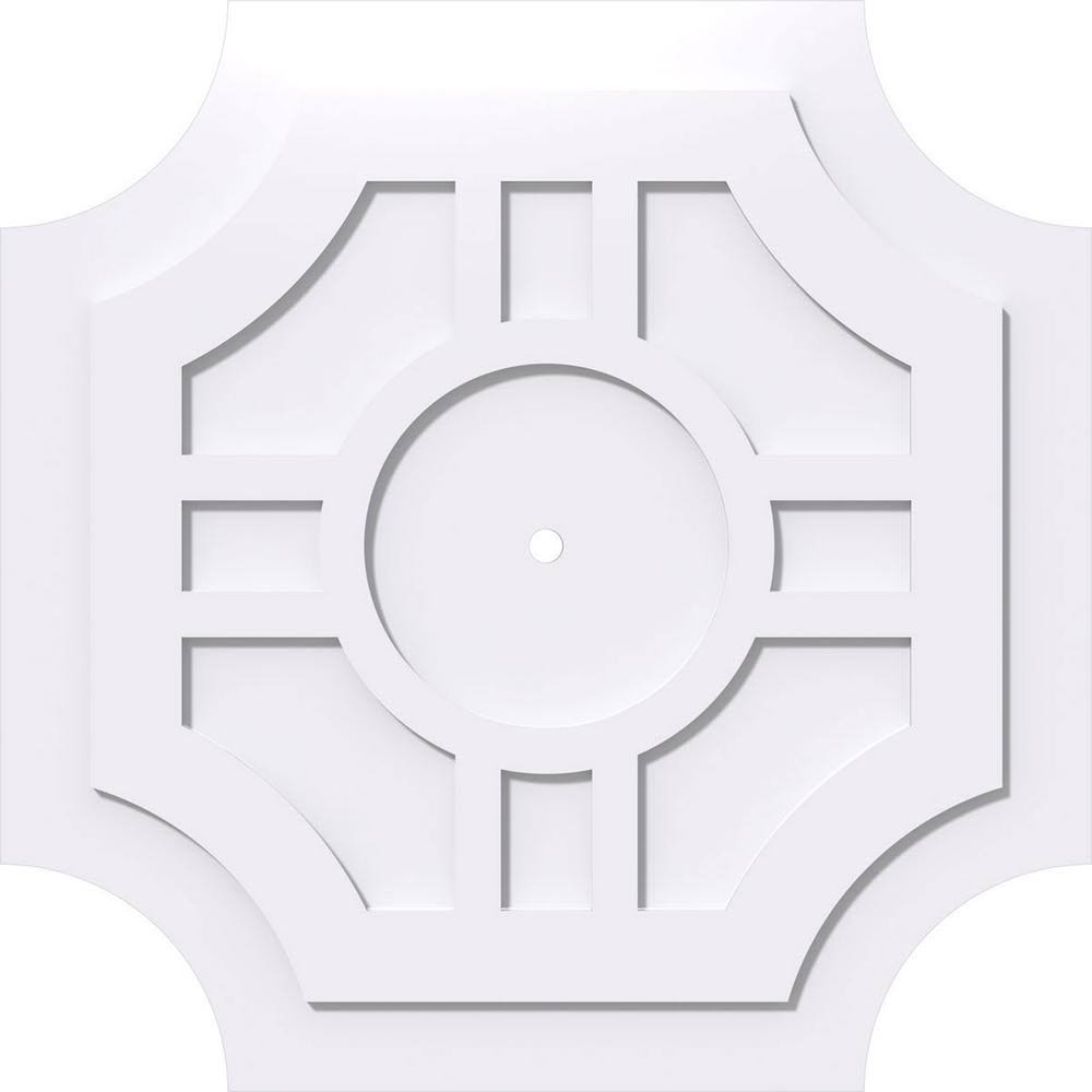 32 inchod x 1 inchid x 10 1/2 inchc x 1 inchp Architectural Grade PVC Ceiling Medallion S306117
