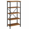 Black 4-Shelf Bookshelf O936