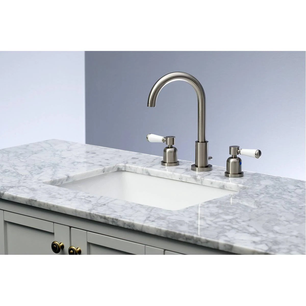 Oil Rubbed Bronze Widespread Bathroom Faucet I503047