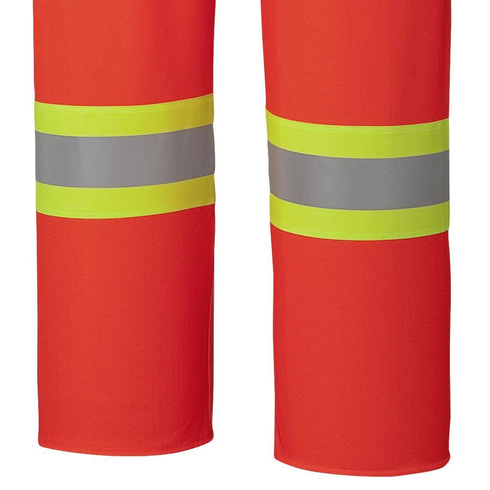 Black Flame Resistant PU Stretch Waterproof Bib Pant X5305