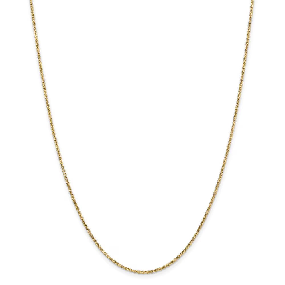 14k Gold 1.6mm Cable Chain Necklace 30 Inch 5.0 Grams K654041