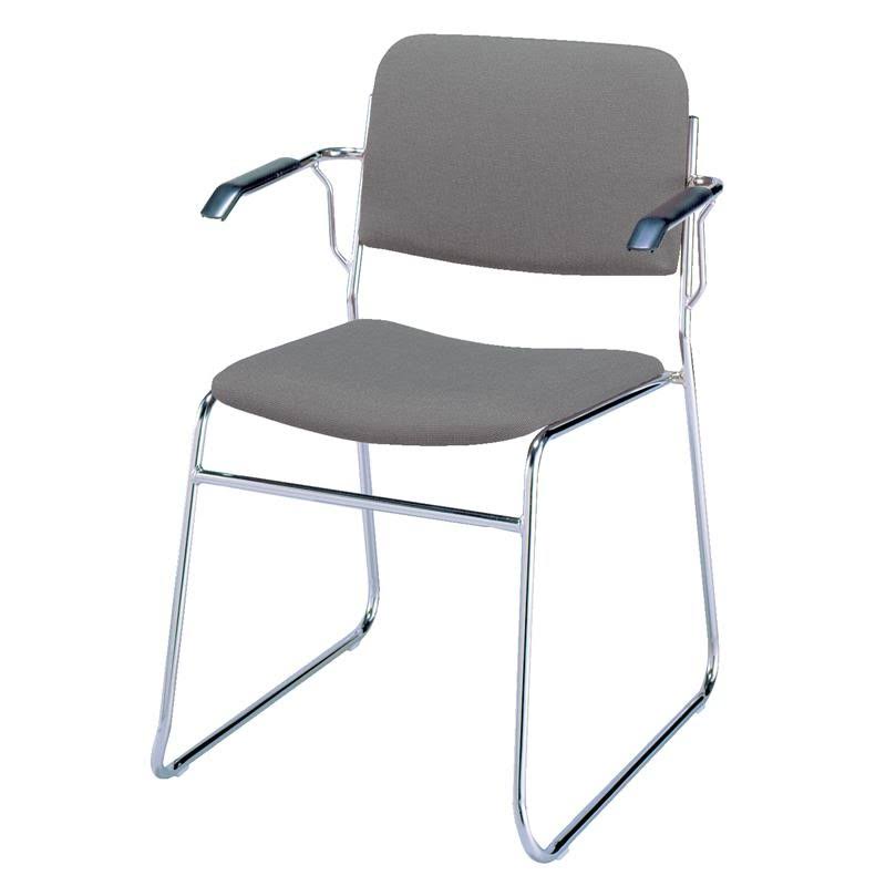 Gray Stacking Chair Sled Base K33889
