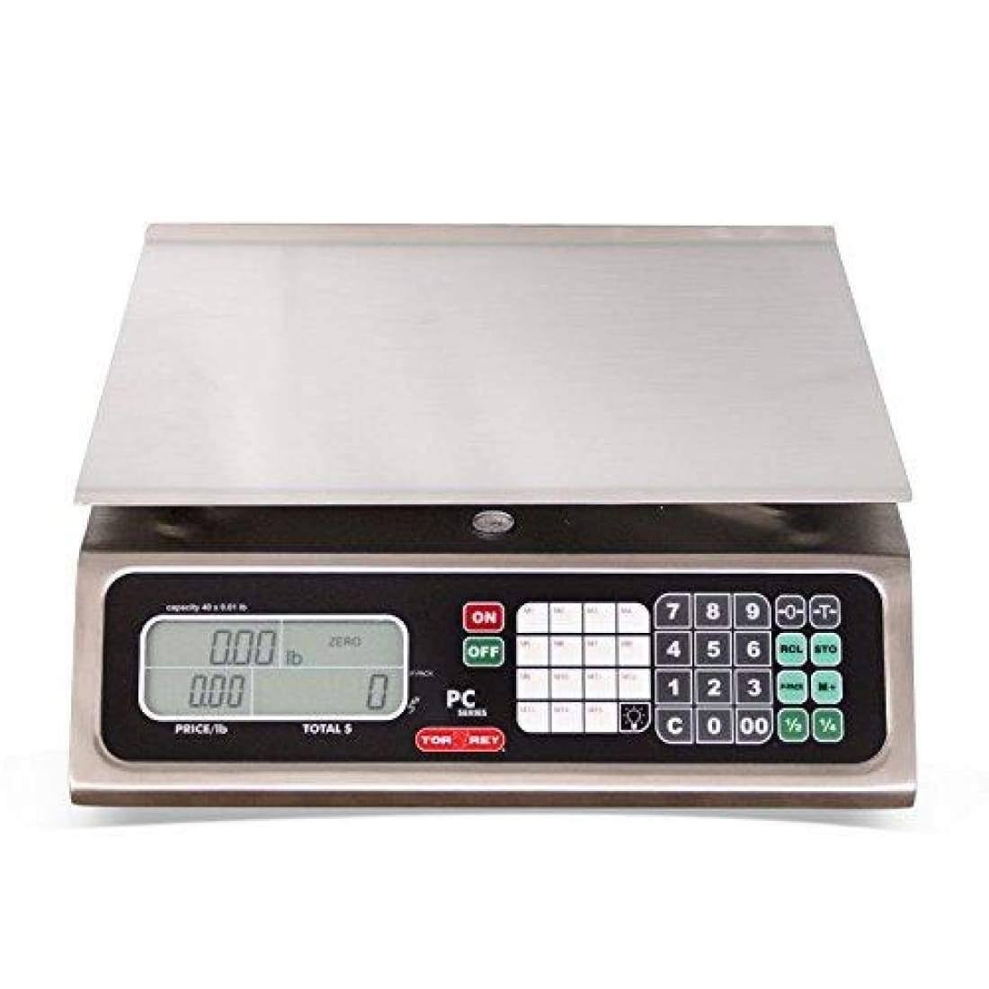 Electronic Price Computing Scale with Rechargeable Battery, Stainless Steel, 80 lb W281