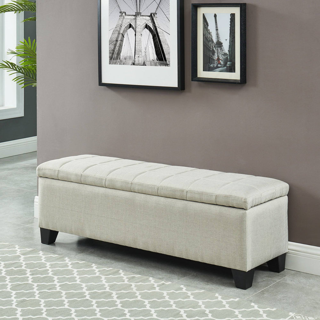 Storage Ottoman Grey Blue P944812