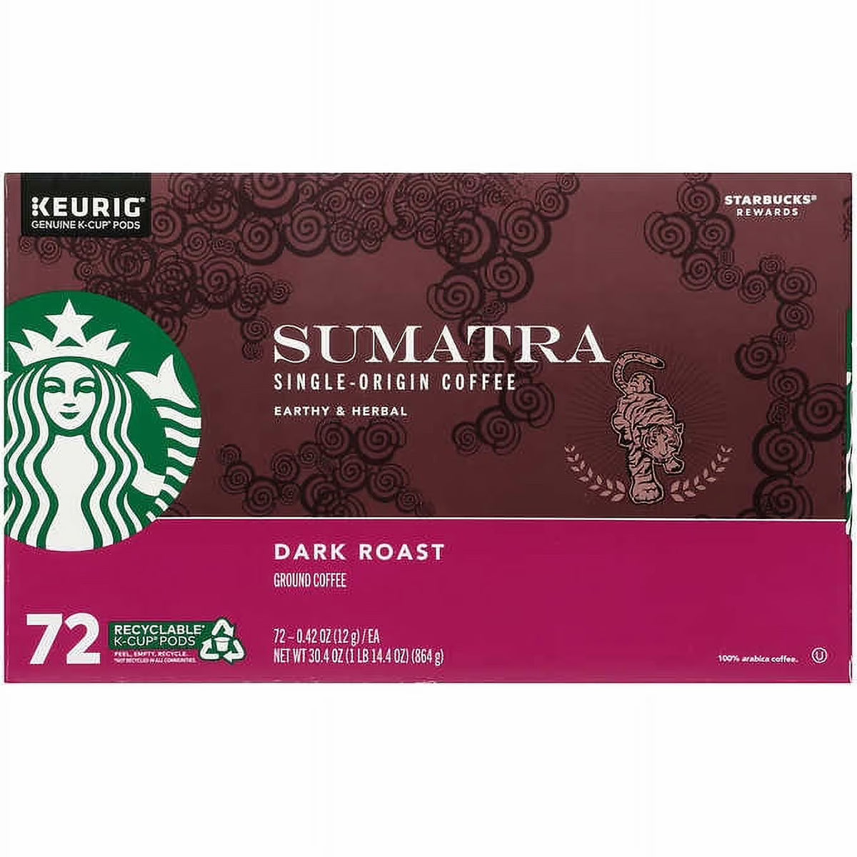 Sumatra Dark Roast K-Cup, 72-Count N2823