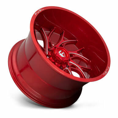 Candy Red Milled 24x12 8x6.5 -44mm Wheel U86775
