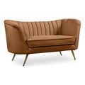Saddle Velvet Loveseat D683478