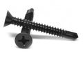 Black Oxide Phillips Flat Head Self Drilling Screw, #8-18 x 1/2, Pk 10000 L442081