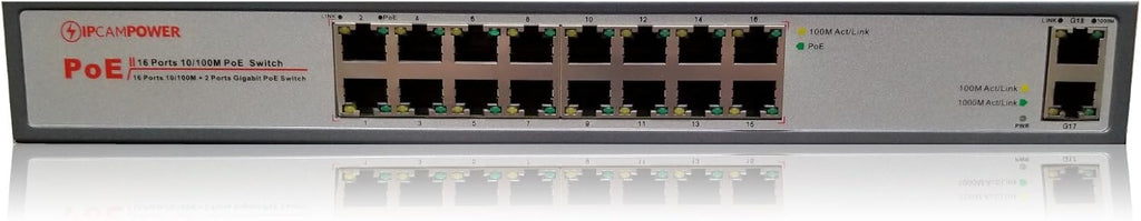 8 Port POE Network Switch, 130 Watts Total Budget, Pack of 2 D3076
