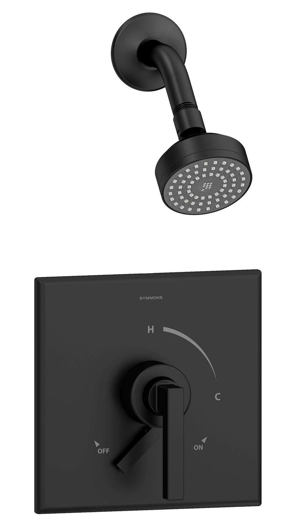 Matte Black Shower Trim Package O5951