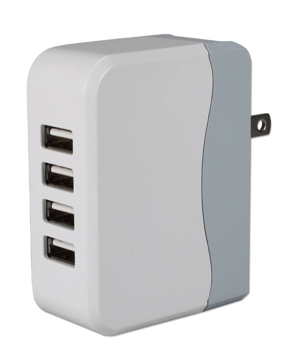 4-Port 4.5amp USB AC Charger with Folding Power Plug Z63657
