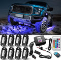 8 Pods LED Rock Light with 4 Color and IP68 Waterproof A162968