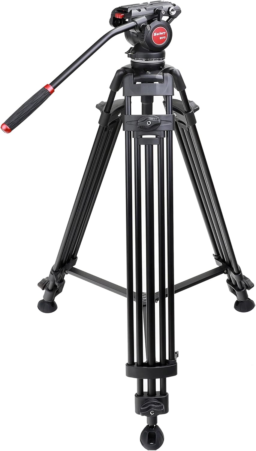 72 inch Aluminum Video Tripod with Fluid Head J4218